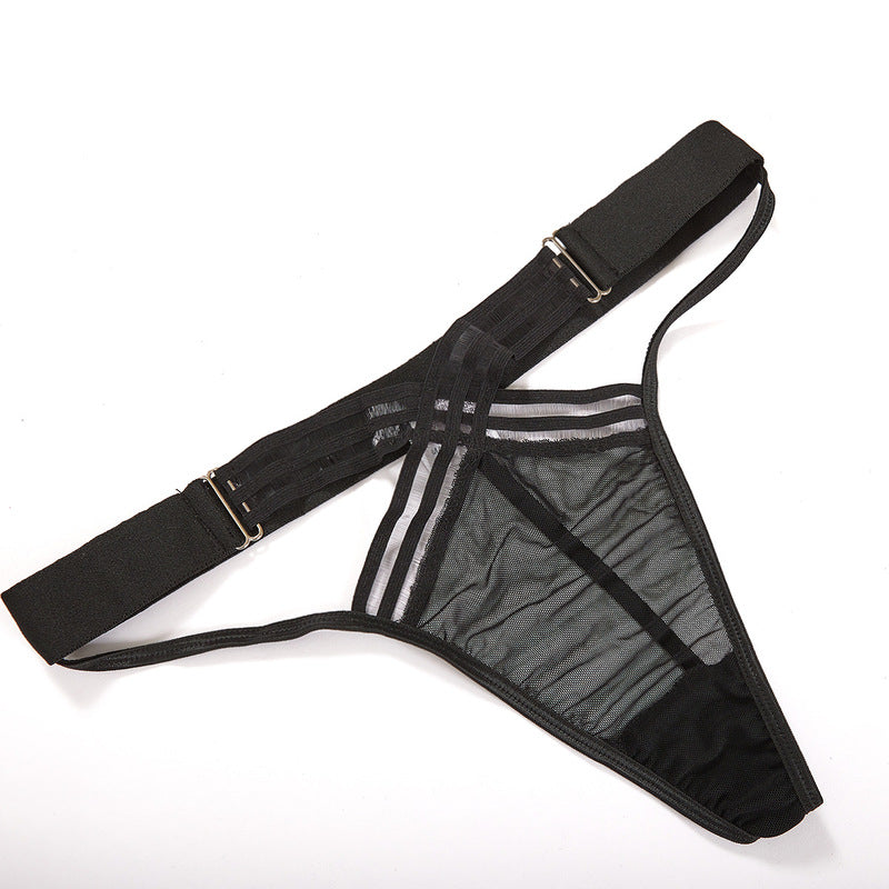 Black Bundled Erotic Lingerie Set-Panties View-7